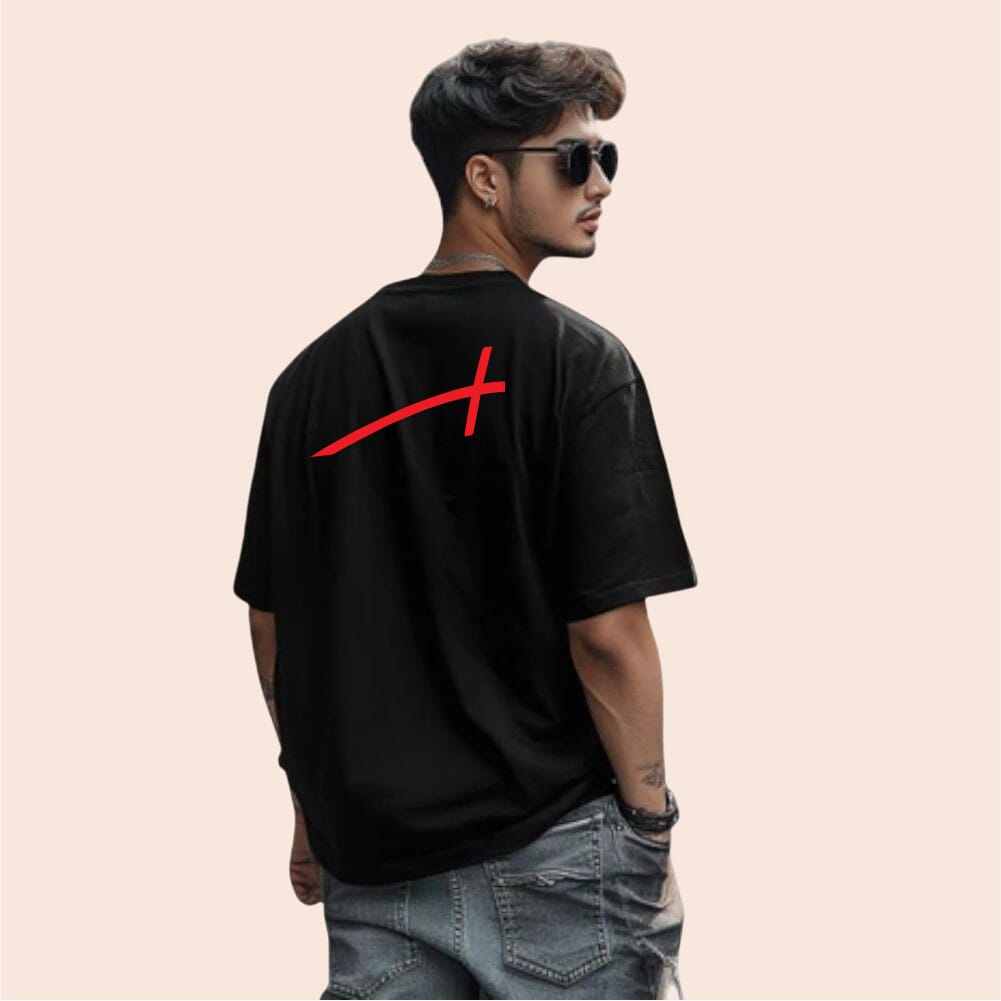 Greys&Blues Pima Oversized Round neck T-Shirt- White SW